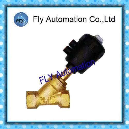 Bronze Material 1 1/4" Dn32 2/2 Way Angle Seat Valve 