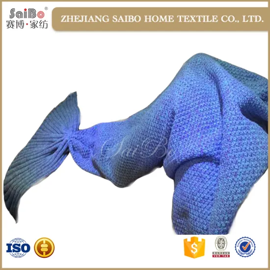 Fashion warm knit mermaid blanket tail