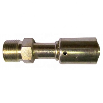 Male Insert O-Ring Straight Steel Aluminium Beadlock AC Fittings for Air Condition Hose Crimping Pipe