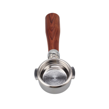 58mm Two-ear Stainless Steel Portafilter with Wood Handle