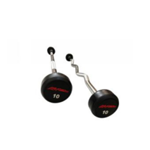 Kauçuk Düz ve Kıvrıl Barbell Spor Salonu Fitness Ekipmanları