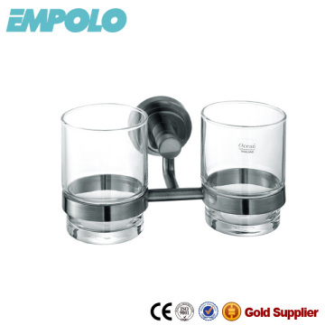 Hotel Bathroom Accessories Stainless Steel Double Cup Tumbler Holder 626 05B