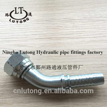 SAE J 514 Swaged zinc plate pipe fittings 45 ANGLE NPSM FEMALE 60 DEGREE CONE SEAT