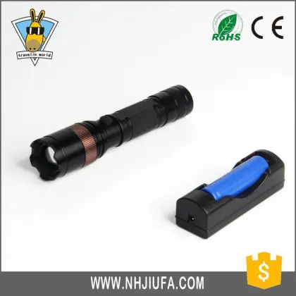 High quality B2B rechargeable flashlight blue point