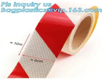 Reflective Tape Red & White 2 Inches by 5 Yards, Red White Honeycomb Reflective Tape, Waterproof Self-adhesive Trailer Reflectiv