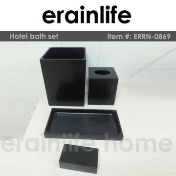 Hotel polyresin bathroom accessories set