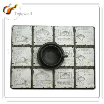 Resined Wood Cork MDF Placemat with Laminated Paper