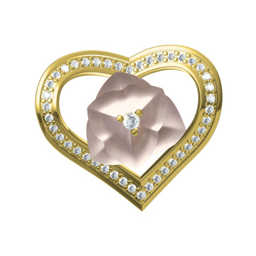 Wholesales customized 925 sterling silver jewelry heart earrings with ceramic