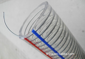 PVC steel wire reinforced hose for foodstuff