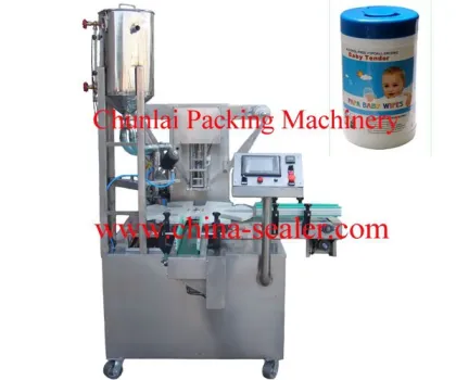 Wet Wipe Jar Filling Sealing Machine