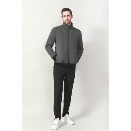 Herren gebürstete Rippen -Bottom -Track -Hosen