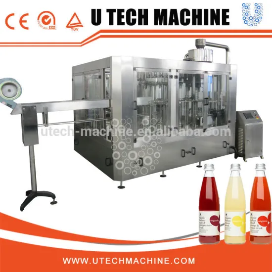 Automatic 3 In 1 Fruit Juice Hot Filling Machine and Making machine