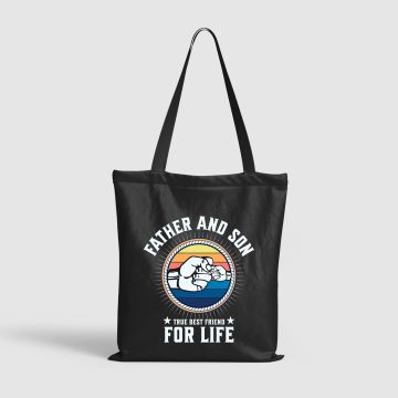 Father & Son Friendship Tote Bag