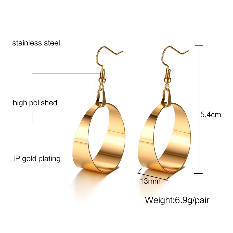 Stainless Steel Hoop Earrings