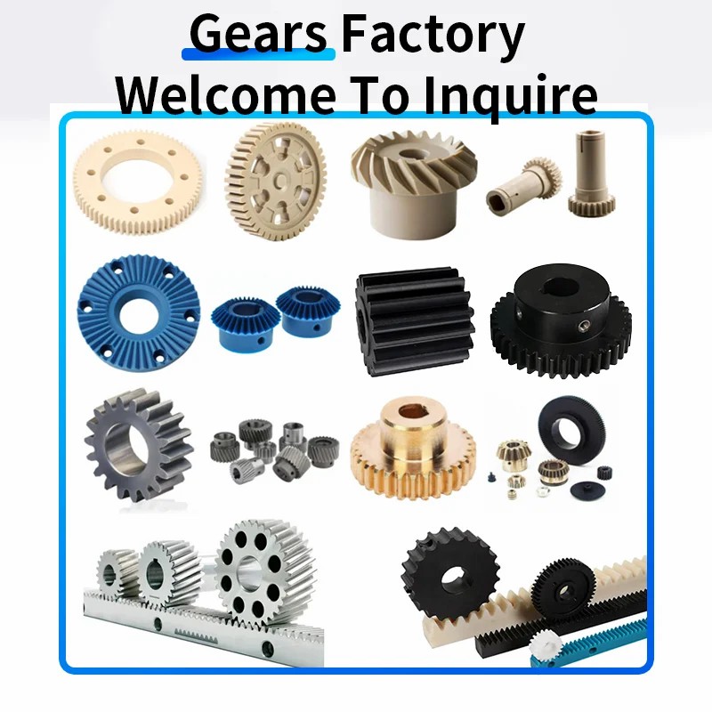 spur gears CNC nylon plastic flat transmission gear