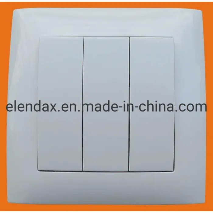 مفتاح الجدار الكهربائي المزدوج مع ضوء LED (F9102)