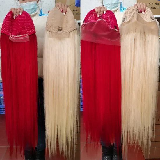 Natural Straight HD Transparent Lace Frontal Wig Virgin Brazilian Human Hair Front Lace Wig Red 613 Blonde Human Hair Wigs Women