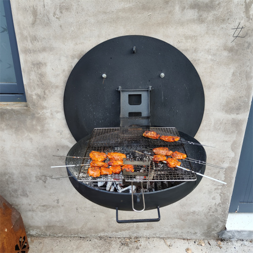 China Corten Steel Fire Pit Garden Grill For Cooking Factory