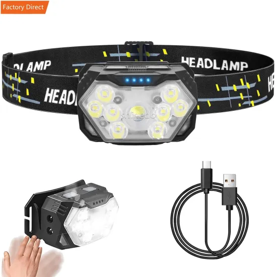 Angle Adjustment COB LED Headlamp for Cycling, Running, Fishing, and Camping