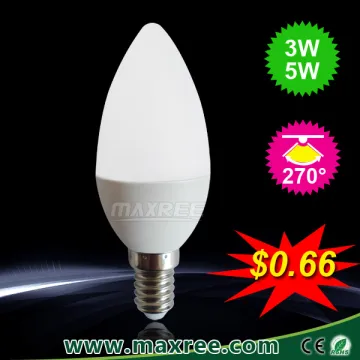 Cheap and high quality led candle bulb 3 watt led bulb