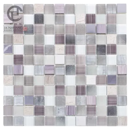 New trend unique 12x12 glass pebble mosaic tile