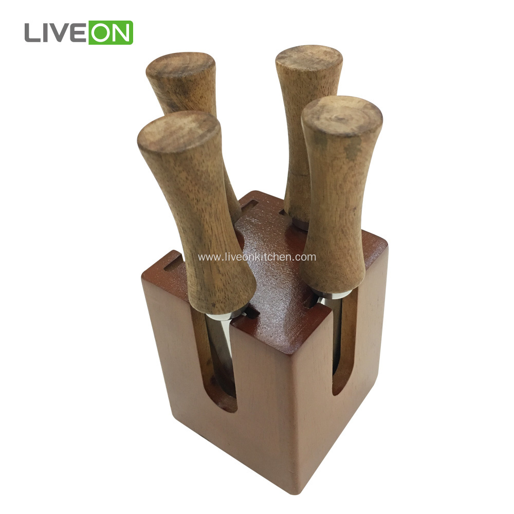 Good Price Acacia wood Cheese Knives with Block