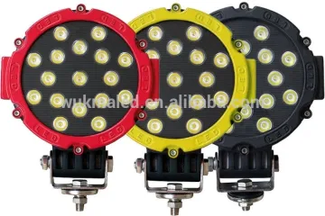 51W Round LED Work Light 7" Spot Work Off Road Fog Driving Roof Bar Bumper 4x4 UTV