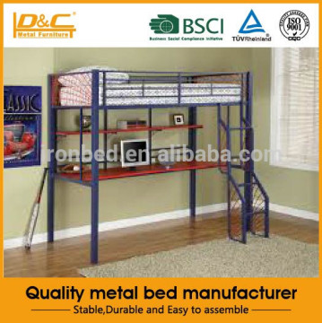 Hot selling fashion modern metal hostel bed cheap loft beds furniture kids