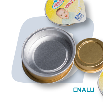 ST-035 Heat Seal Closure Gold Color Small Aluminium Foil Cup For Honey