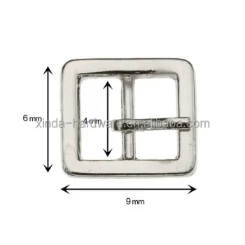 Shiny Nickel Metal Mini Buckle for Belts
