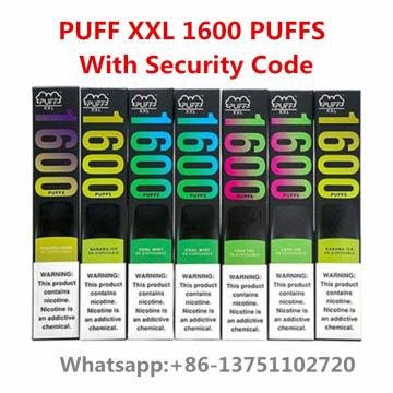 Puff XXL Disposable Vape Pen 1600 Puffs