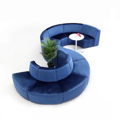 Modern Greenfield S-Shaped Sofa for Public Area Lounge Seats