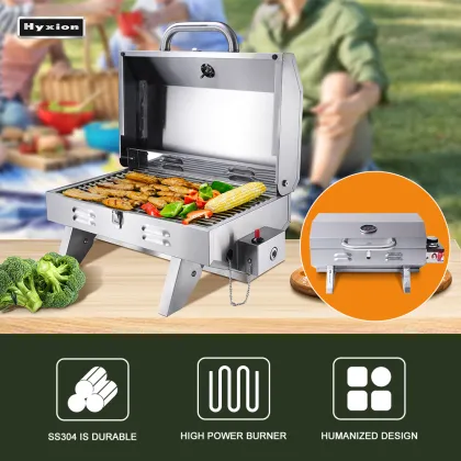 Hyxion chef 12000BTU outdoor barbecue camping portable gas propane grills