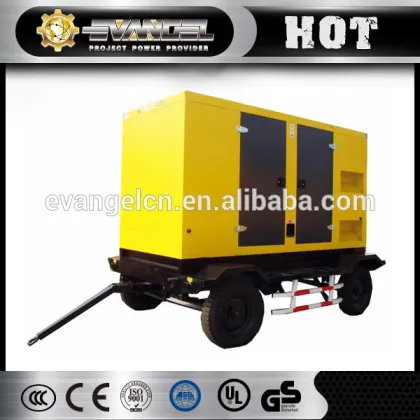 Power supply trailer generator 60HZ 105kva portable silent power generator for sale