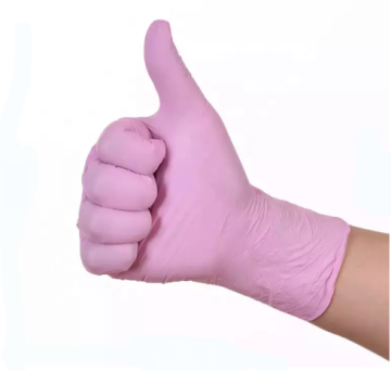 Sarung tangan tatu kecantikan nitril berwarna ungu nitril nitrile