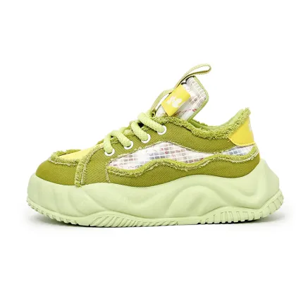 Breathable Trendy Men's Walking Shoes - Thick Bottom Heightening Casual Style