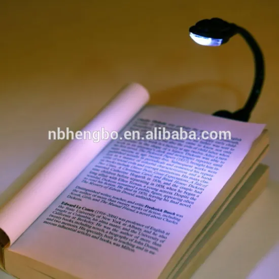 Portable Mini flexible Clip On book light Bright white led Reading Lamp