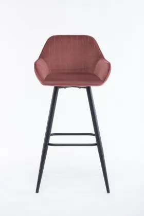 modern look bar chairs velvet surface bar stool