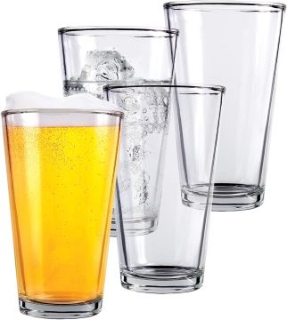 Unbreakable Wholesale Custom Logo Beer Glass Cups and Tumblers for Clear Drinking