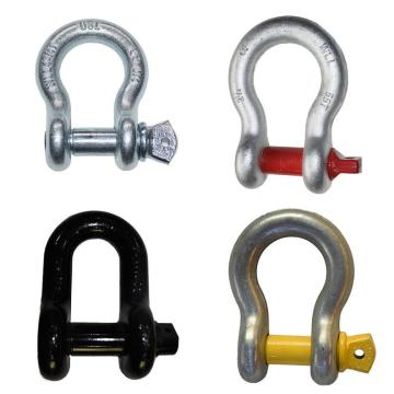 iron casting galvanized screw pin anchor bow shackle