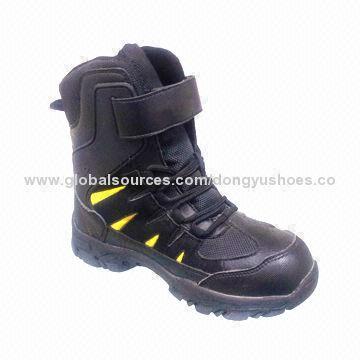 Boots for children, with rubber and PU upper, fashionable, durable, comfortable