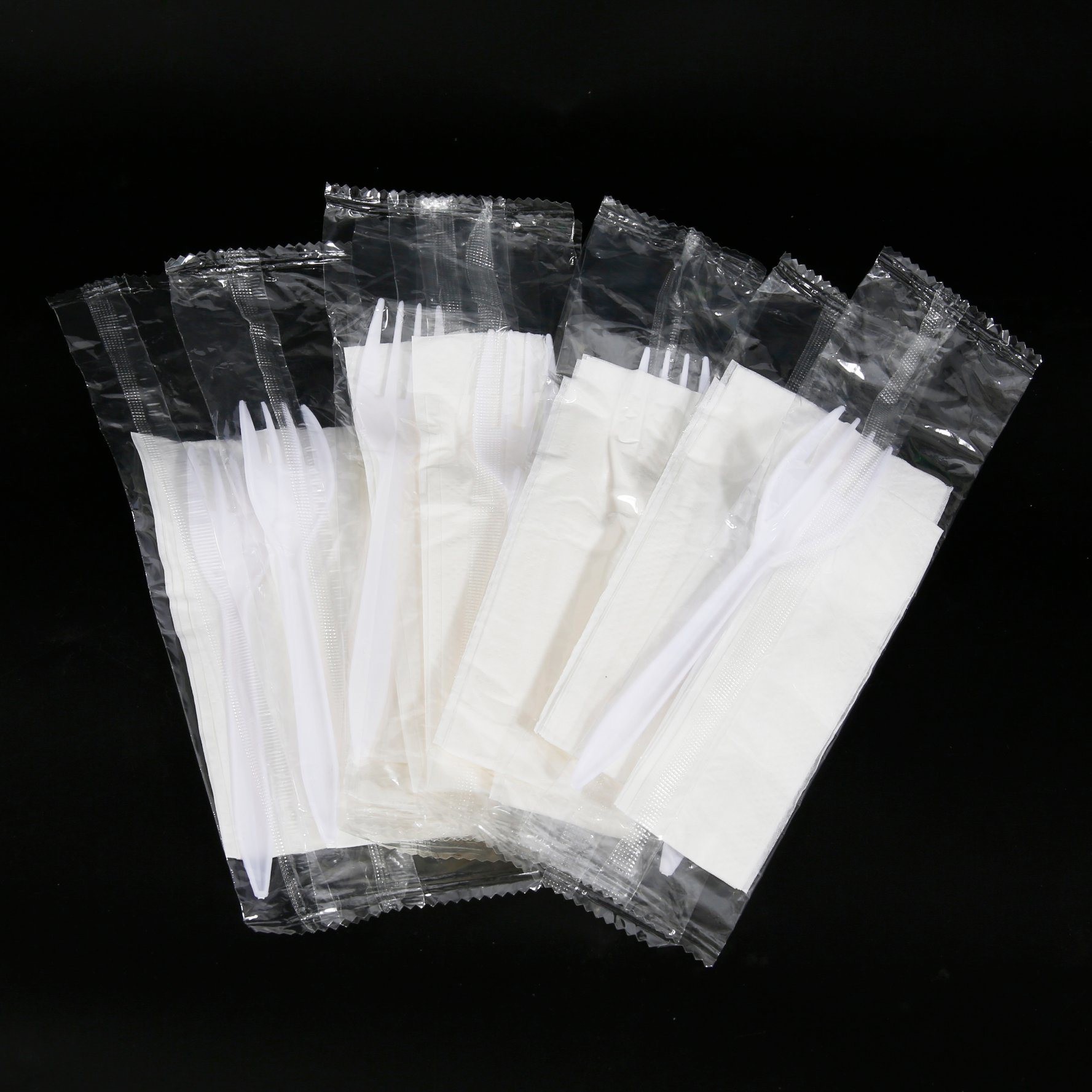 White Color Disposable Plastic PS Knife Spoon Fork