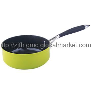 S/S handle non-stick saucepan