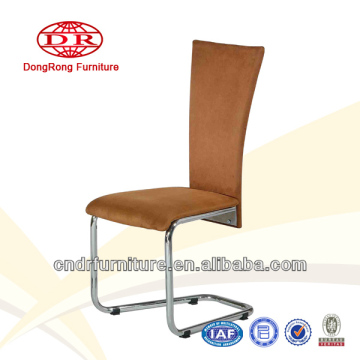orange fabric dining chair