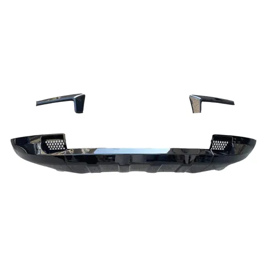 Glossy Black ABS Front Bumper Lip Kit for Defender 90/110 2020-2022