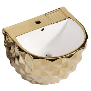 Luxury Wall-Mounted Clean Glaze Bathroom Sink