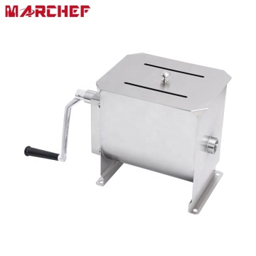 Commercial Stainless Steel Manual Meat Mixer for Professional Countertop