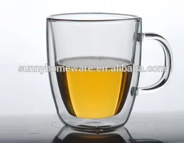 double wall glass thermos mug cup