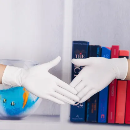 Latex medical gloves exam gloves