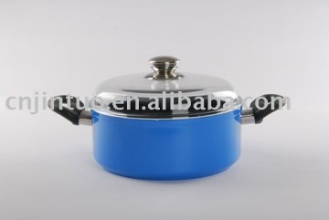 Aluminum Non-stick Forged Stockpot with Glass Lid